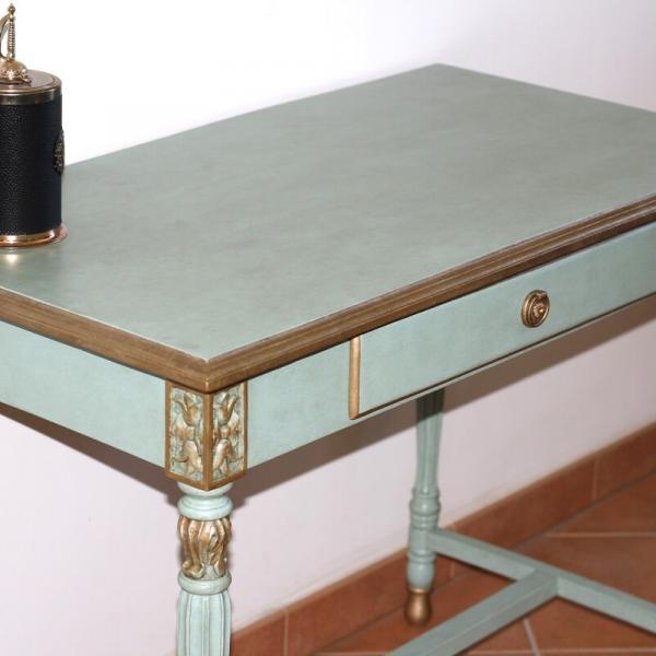 table bureau céladon